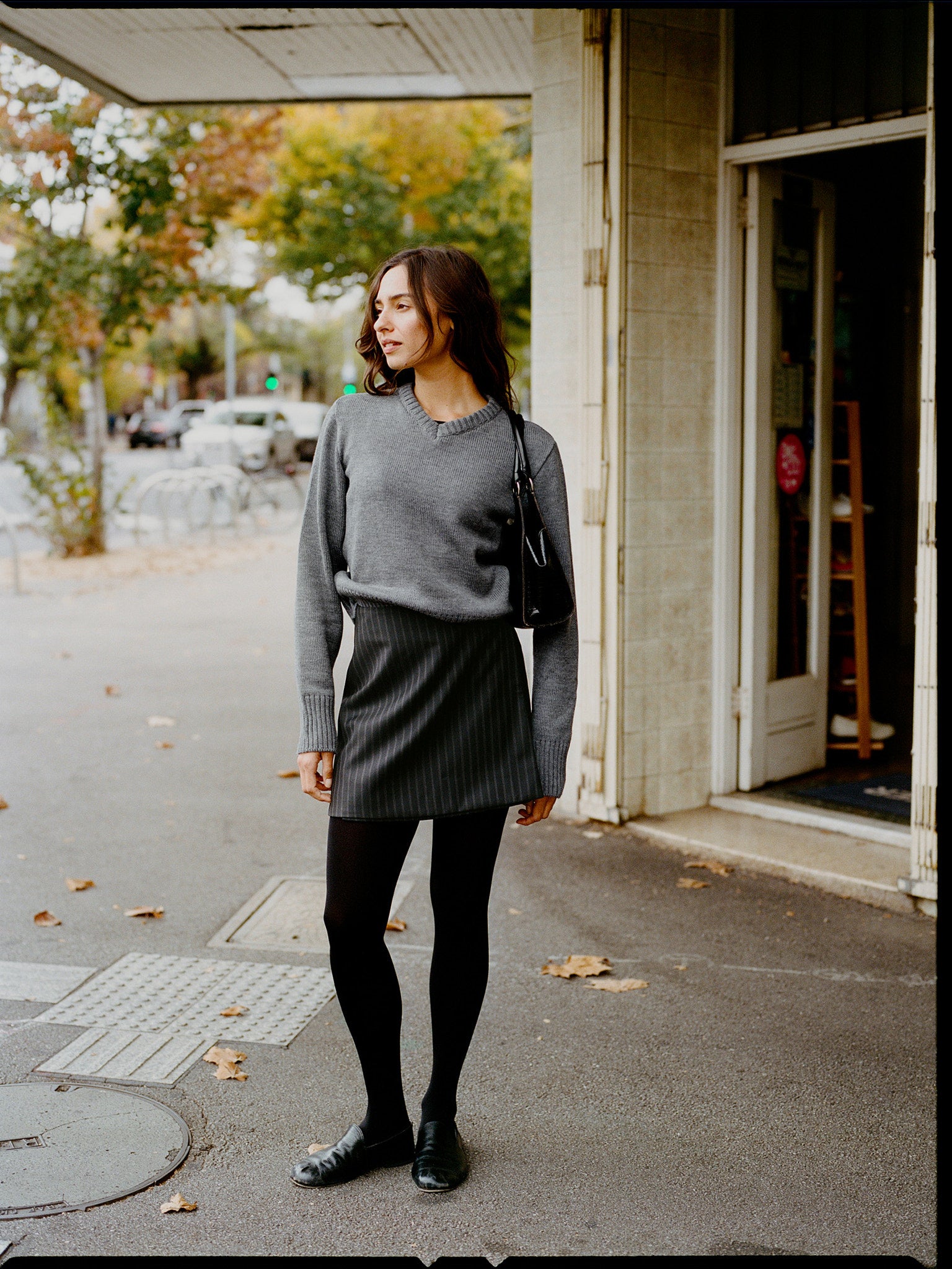 Jonny Grey Heavyweight Italian Merino V Knit
