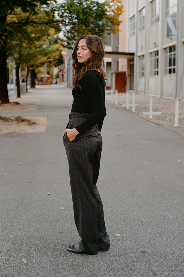 Pre-Order Laina Australian Black Merino Wool Top
