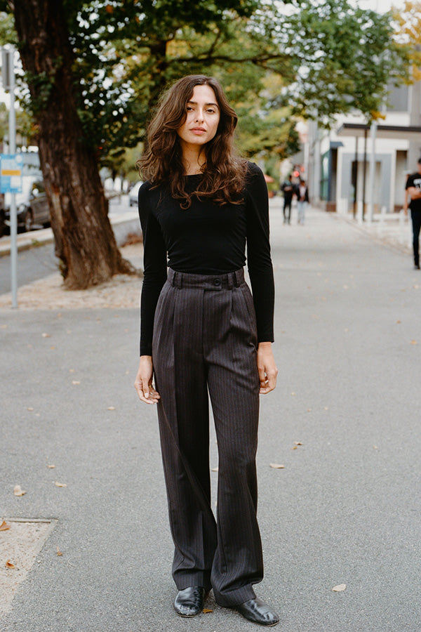 Pre-Order Laina Australian Black Merino Wool Top