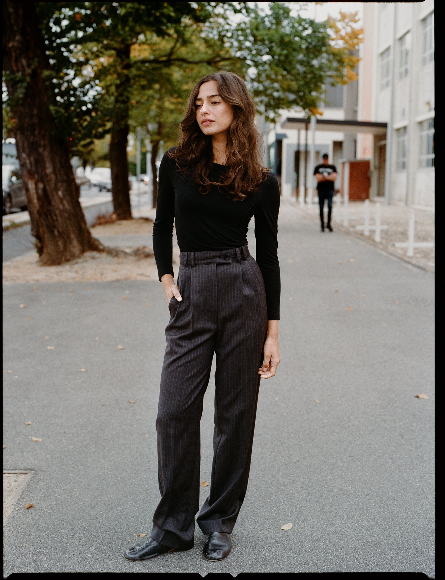 Recently Back in Stock - Laina Australian Black Merino Boatneck Top