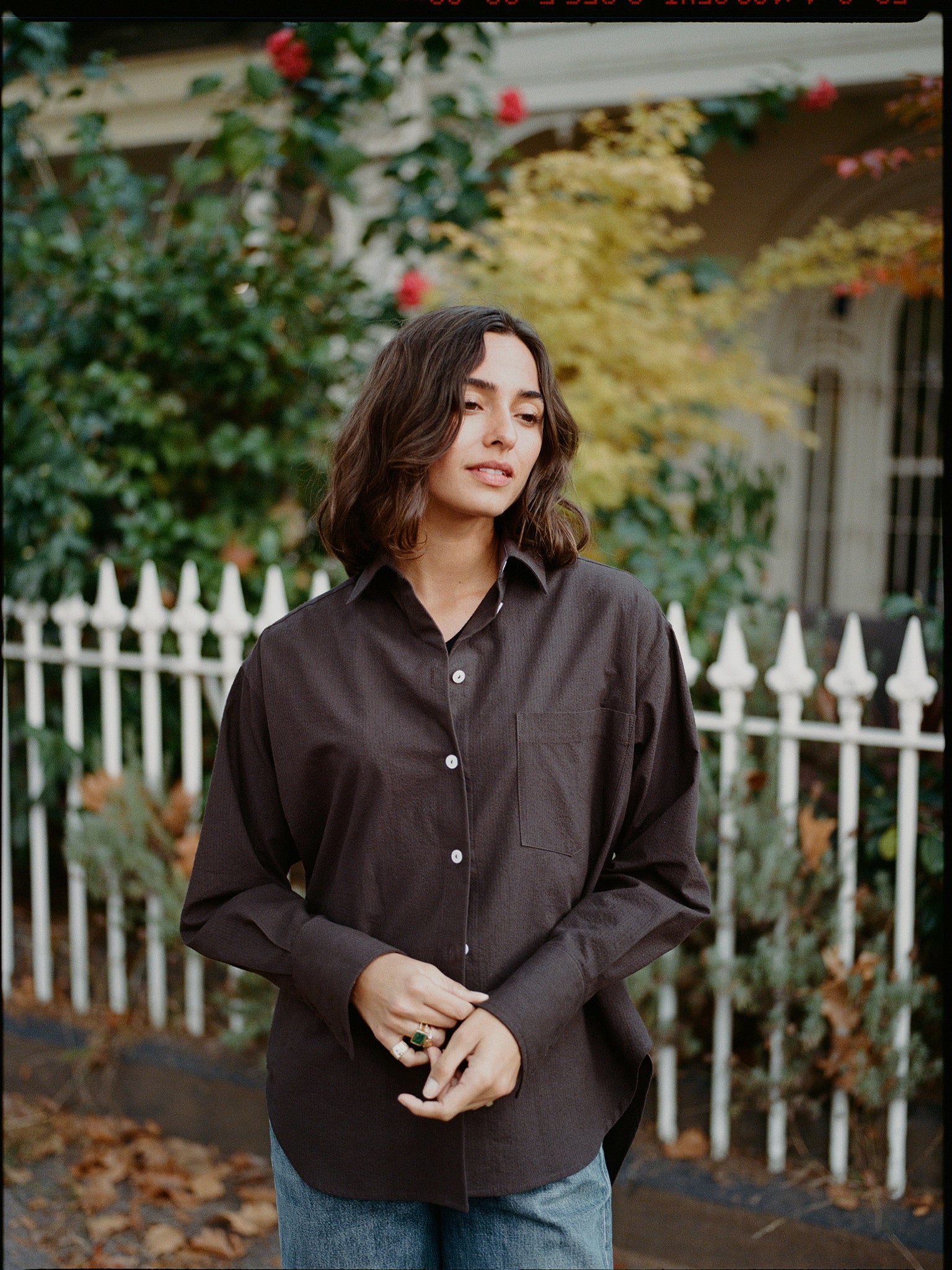 Artist Chocolate Seersucker Japanese Cotton Shirt