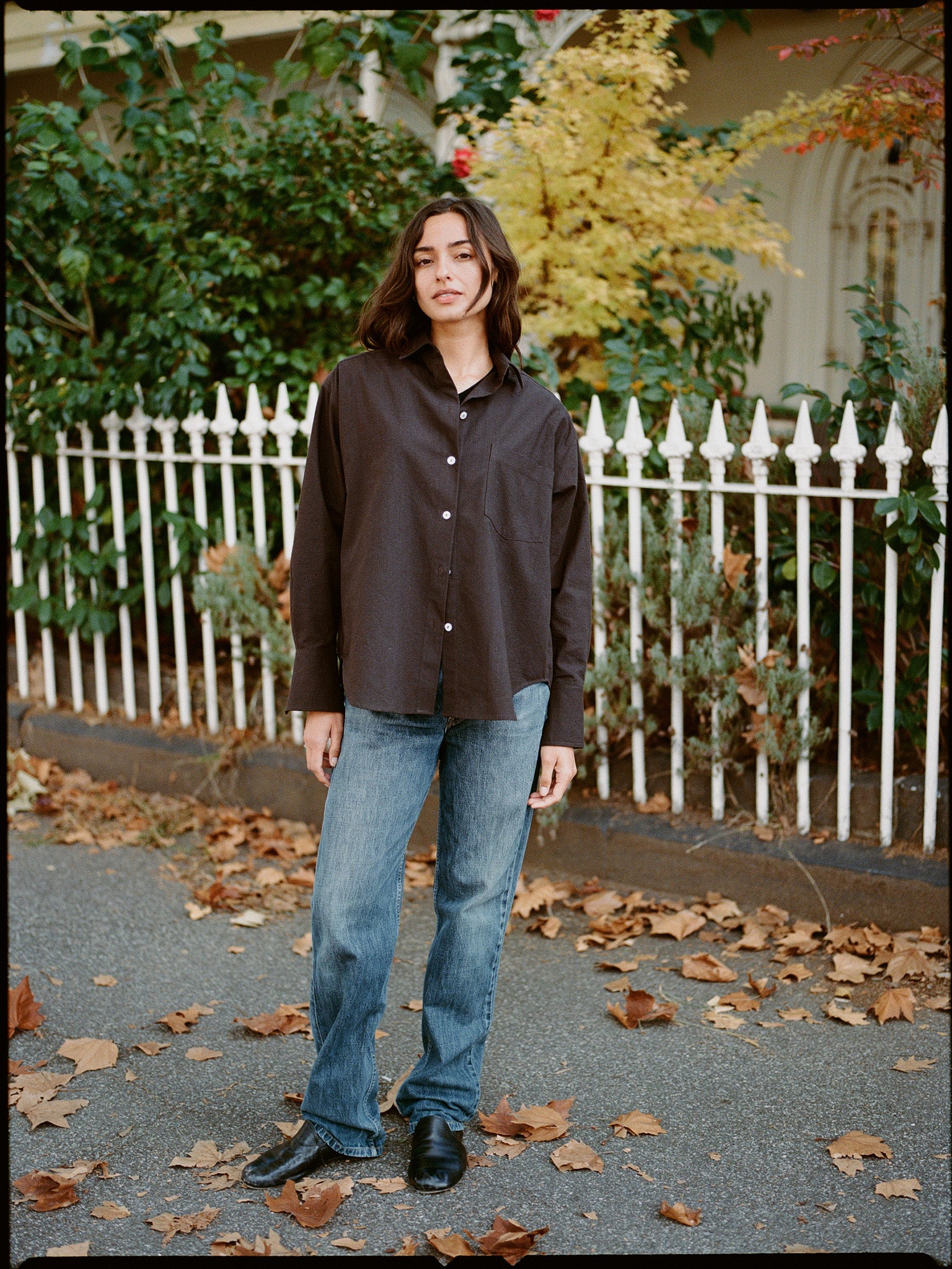 Artist Chocolate Seersucker Japanese Cotton Shirt