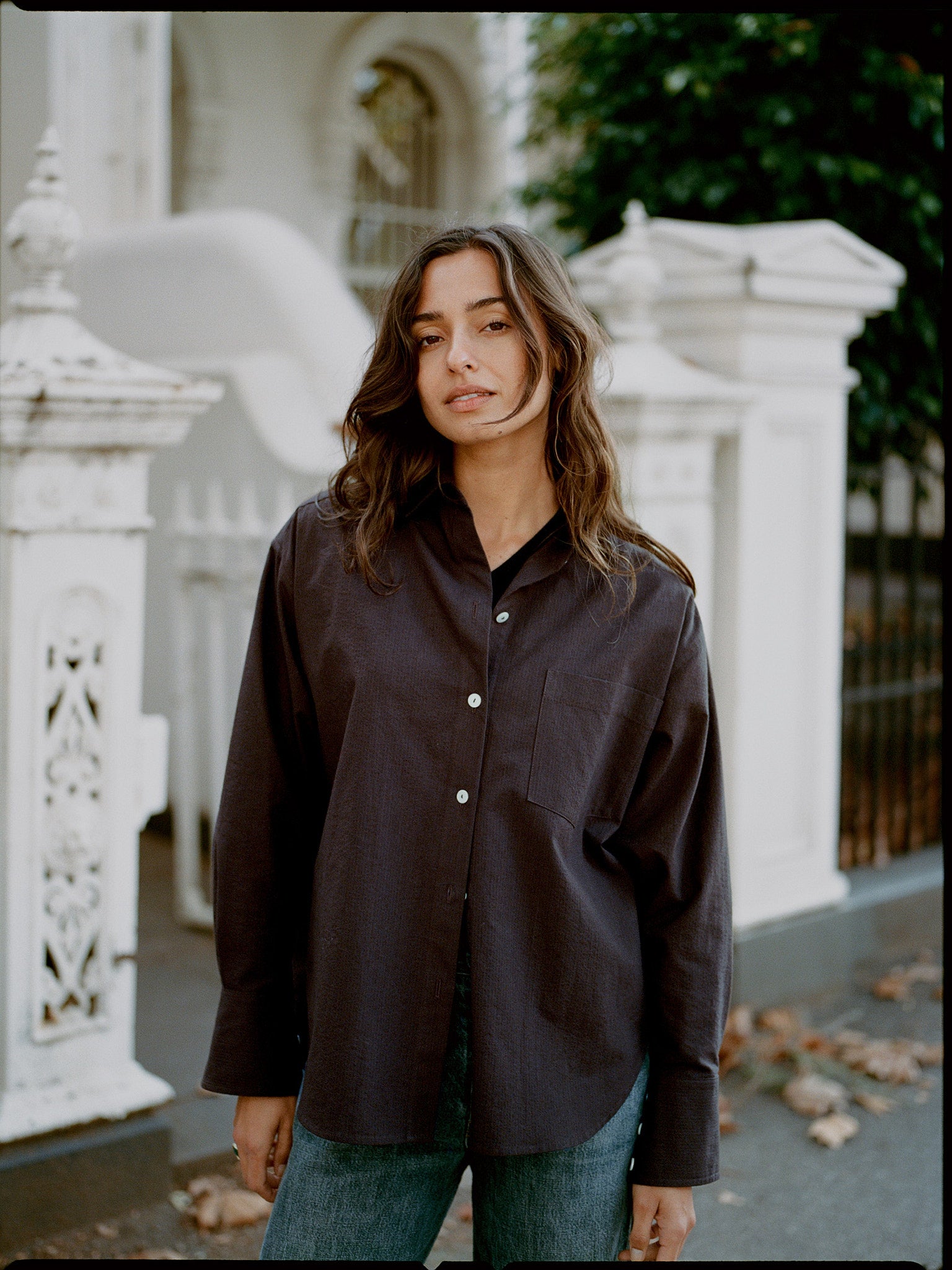 Artist Chocolate Seersucker Japanese Cotton Shirt