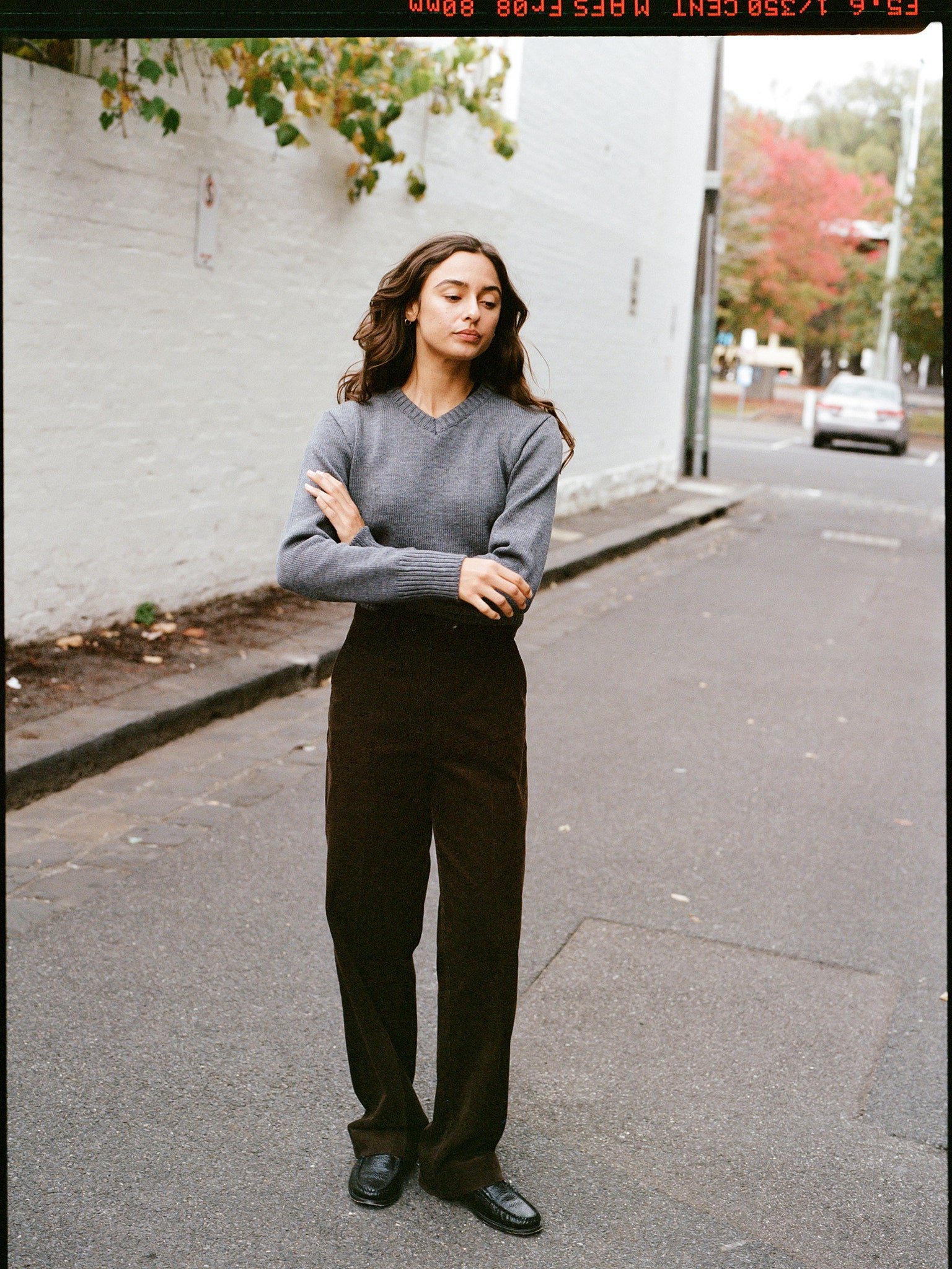 Agnes Japanese Chocolate Cotton Corduroy Pants