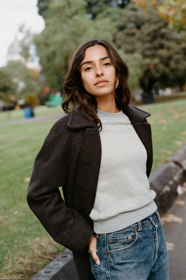 Pre-Order Faidh Grey Japanese Cotton Sweatshirt