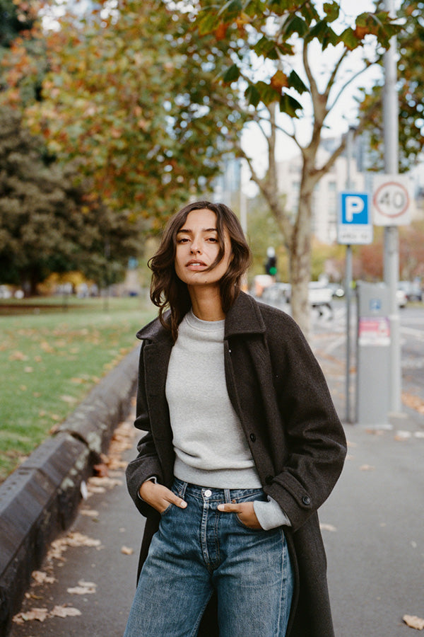 Pre-Order Faidh Grey Japanese Cotton Sweatshirt