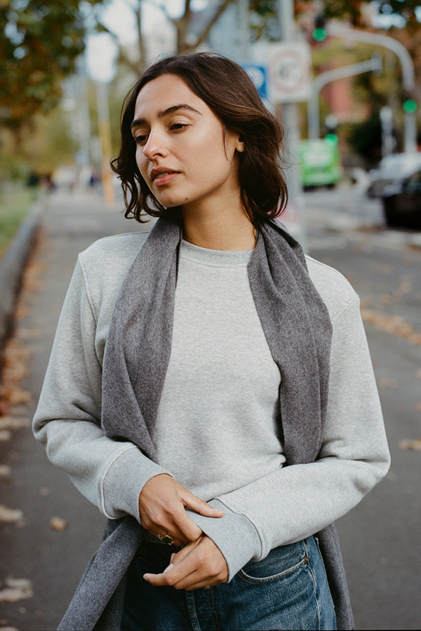 Pre-Order Faidh Grey Japanese Cotton Sweatshirt