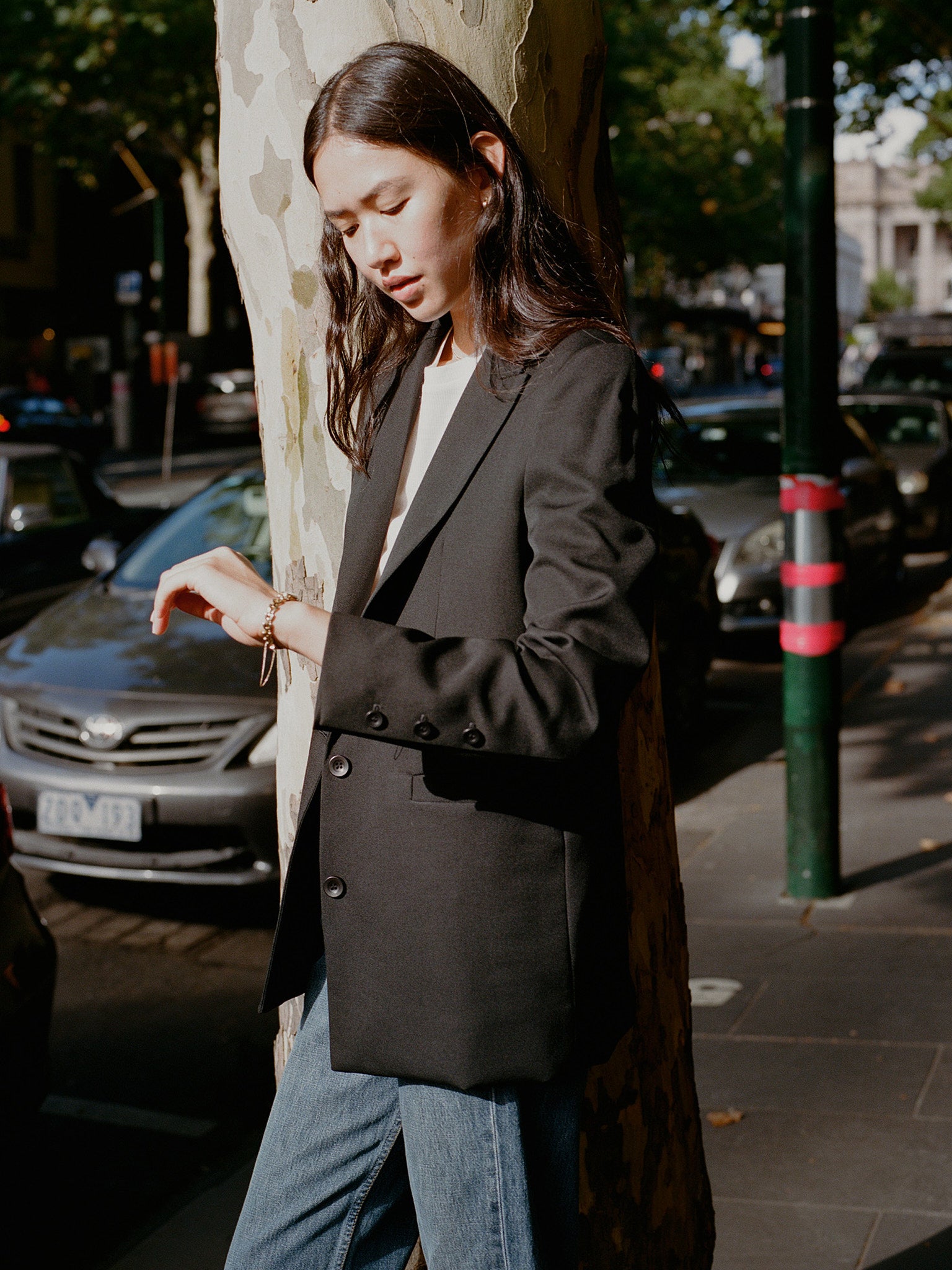 Recently Back in Stock - Fred Black Japanese Twill Wool Blazer
