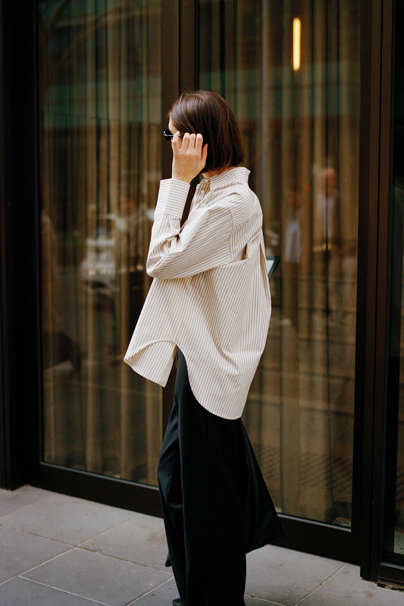 Recently in stock - Agnes Japanese Black Wool Twill Pants