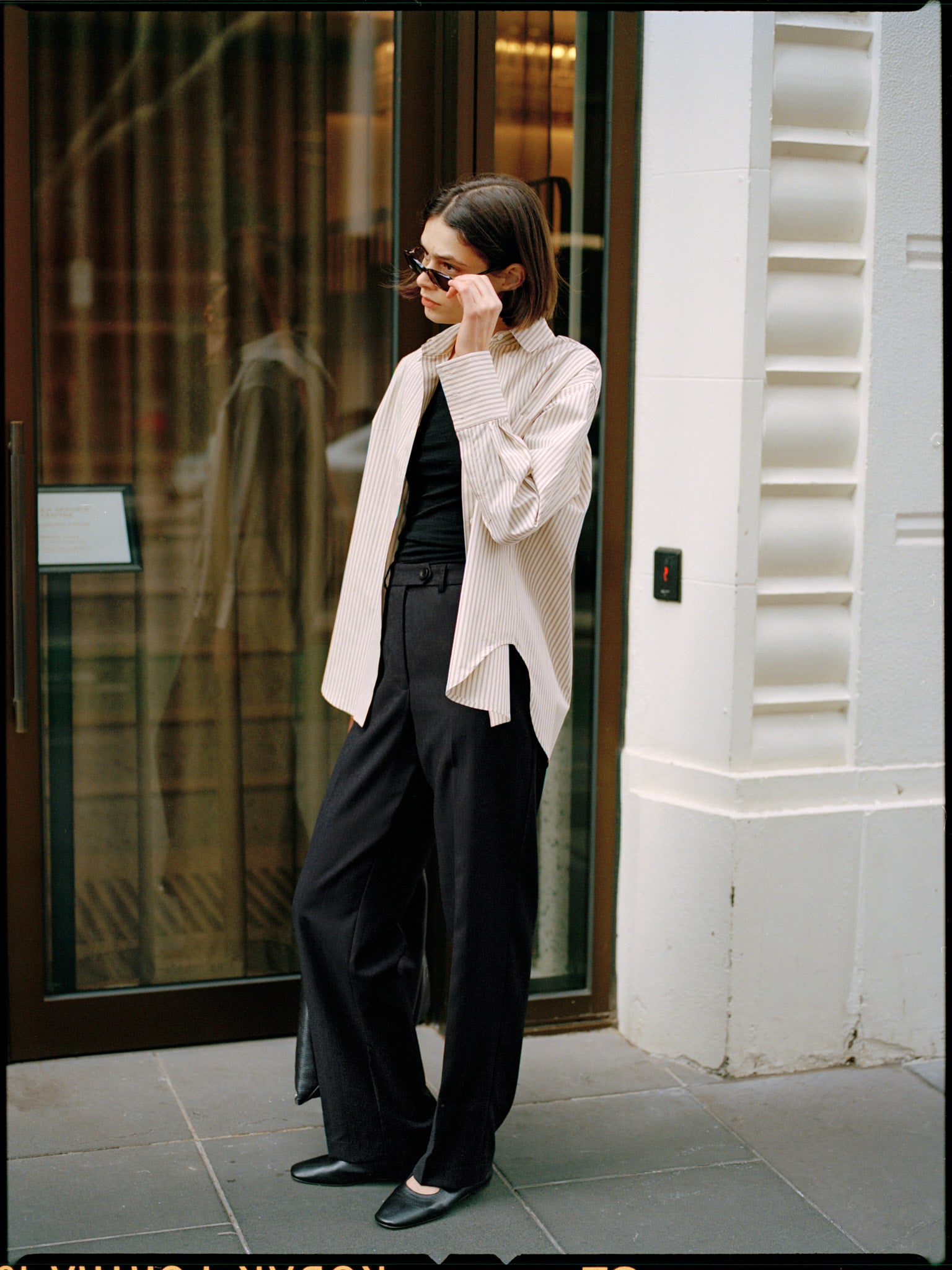 Artist Japanese Latte Stripe Cotton Shirt
