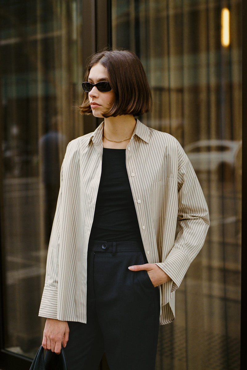 Recently in stock - Agnes Japanese Black Wool Twill Pants