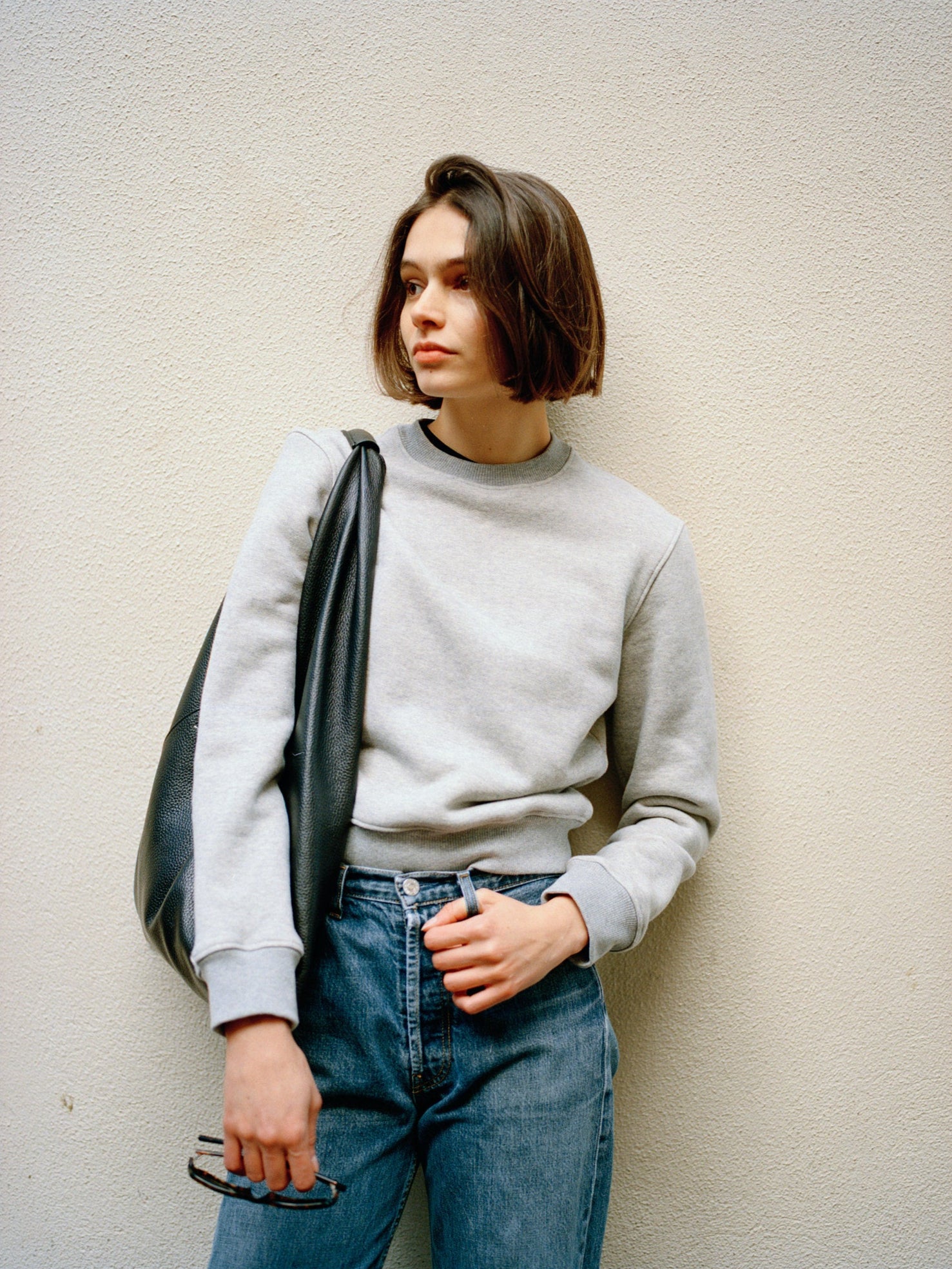 Fiadh Grey Japanese Cotton Sweatshirt