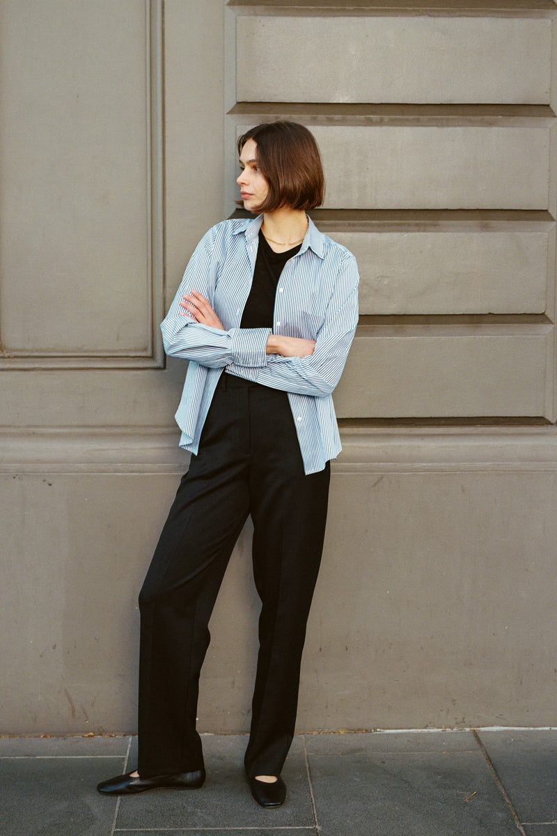 Recently back in stock - Mirka Classic Stripe Cotton Shirt