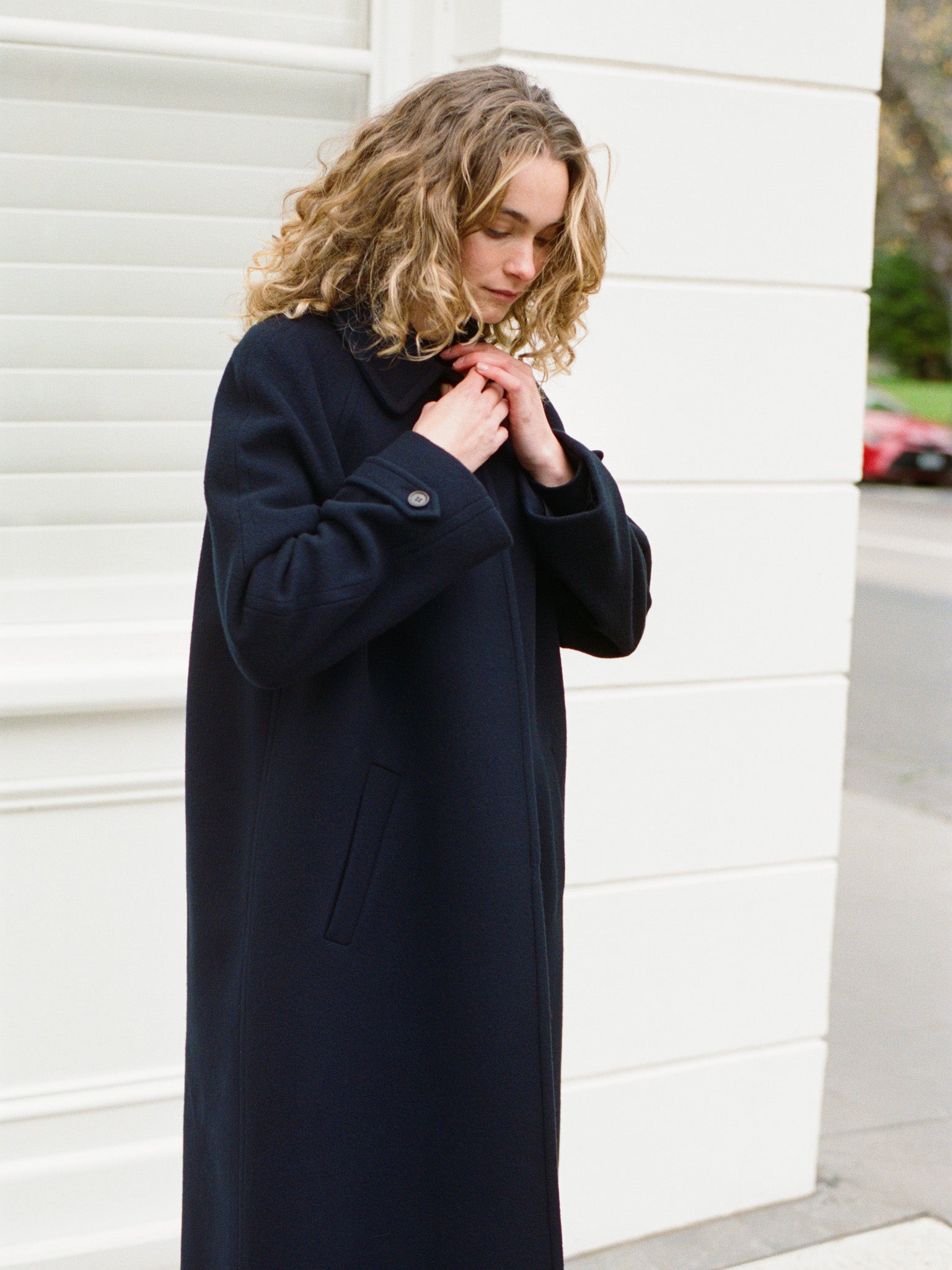 Recently in Stock - Lui Navy Japanese Wool Coat