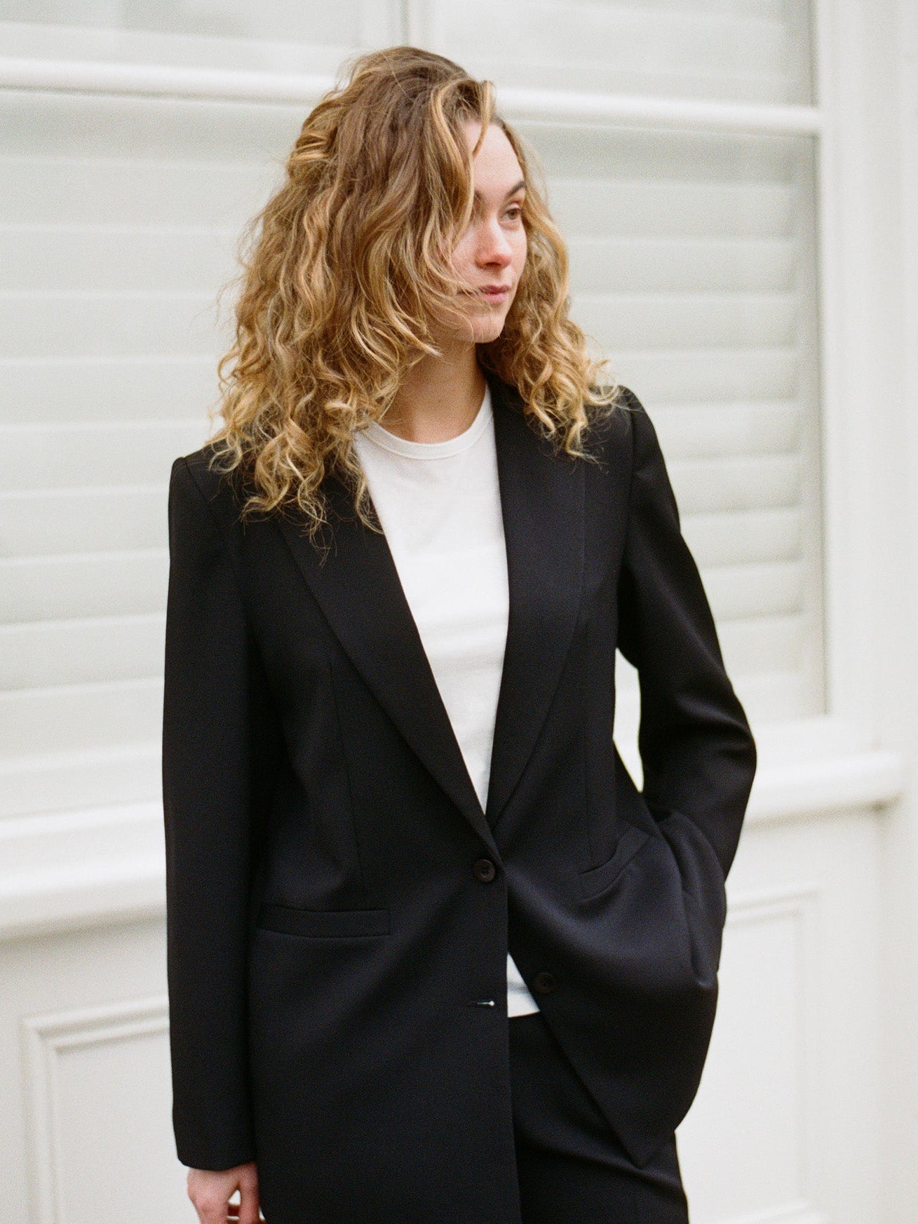 Recently Back in Stock - Fred Black Japanese Twill Wool Blazer