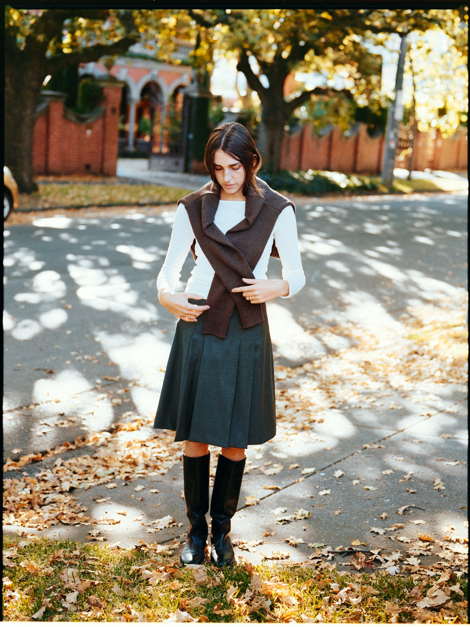 Recently in Stock - Laina Australian Cream Rib Merino Boatneck Top