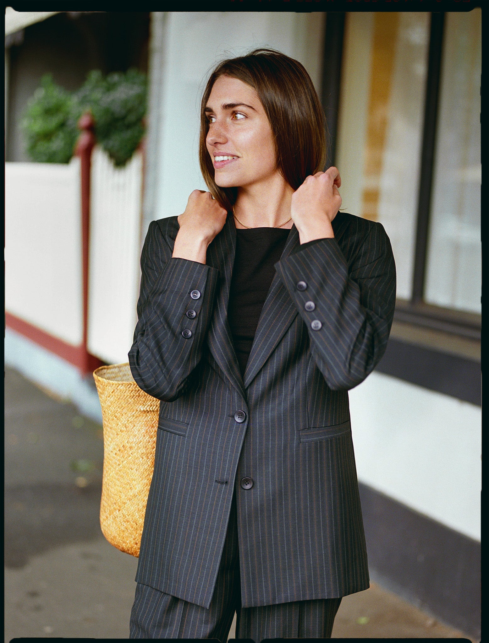 Pre-Order Limited Edition - Yu Italian Charcoal Stripe Wool Pants