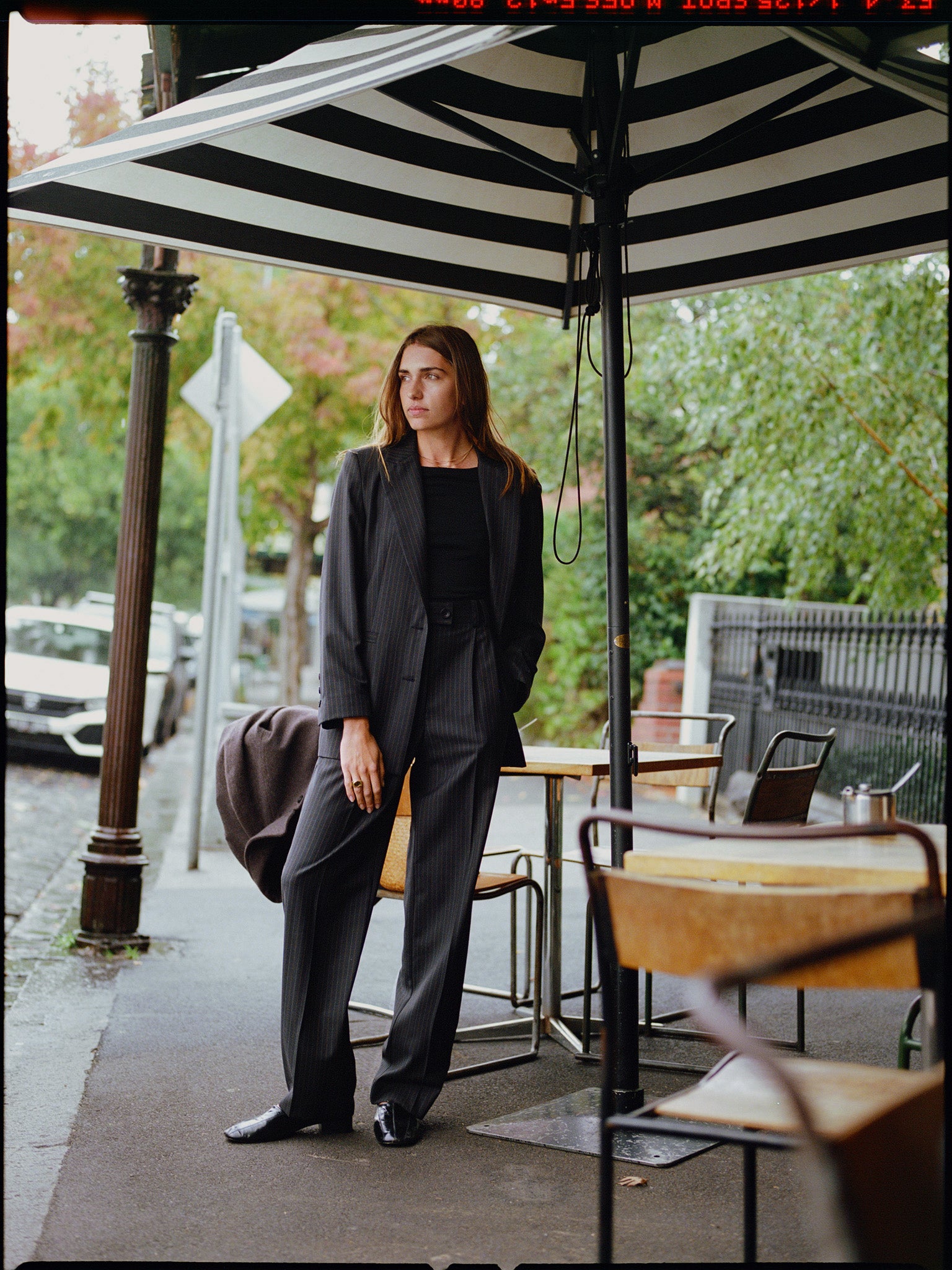 Pre-Order Limited Edition - Yu Italian Charcoal Stripe Wool Pants