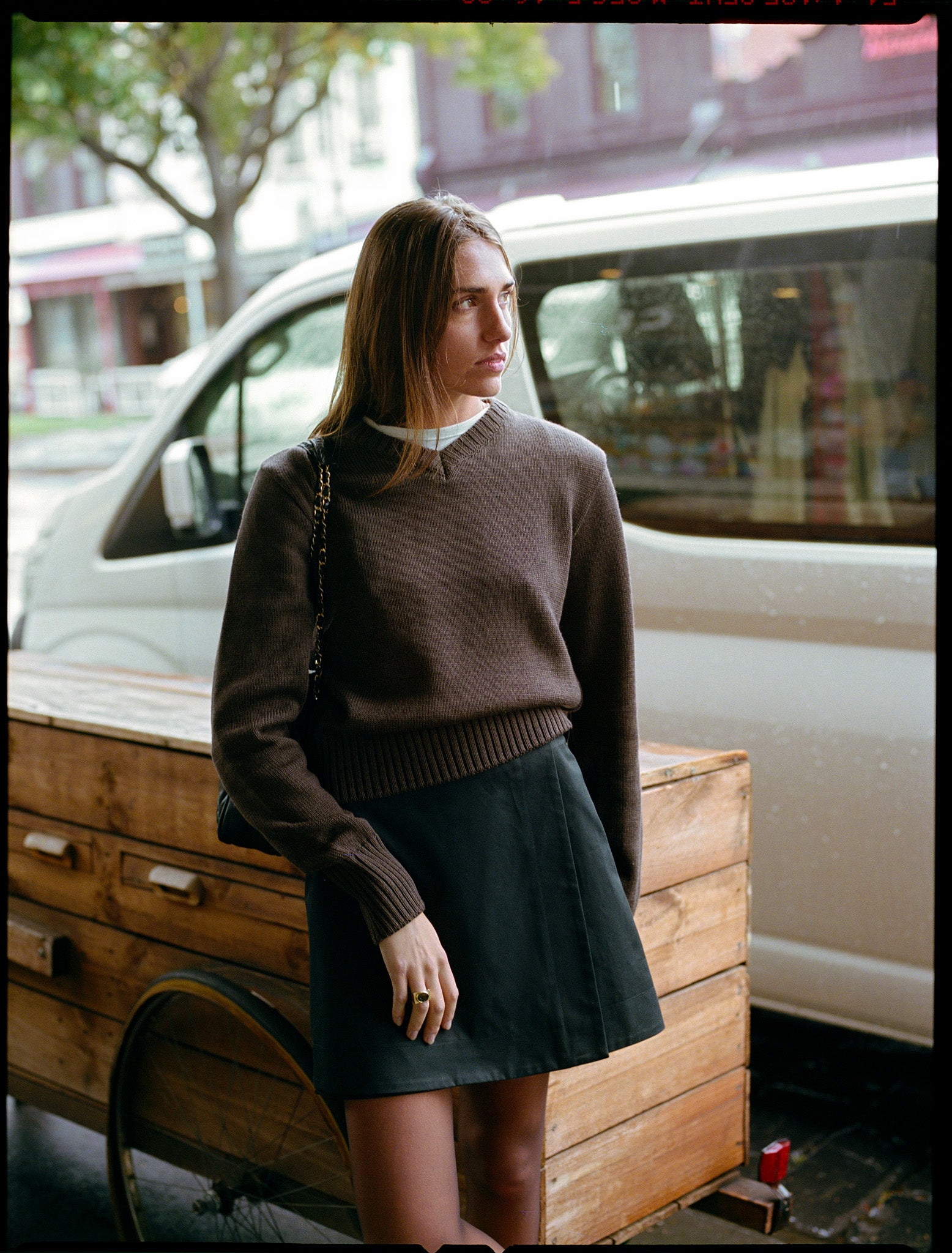Gabe Black Japanese Cotton Skirt