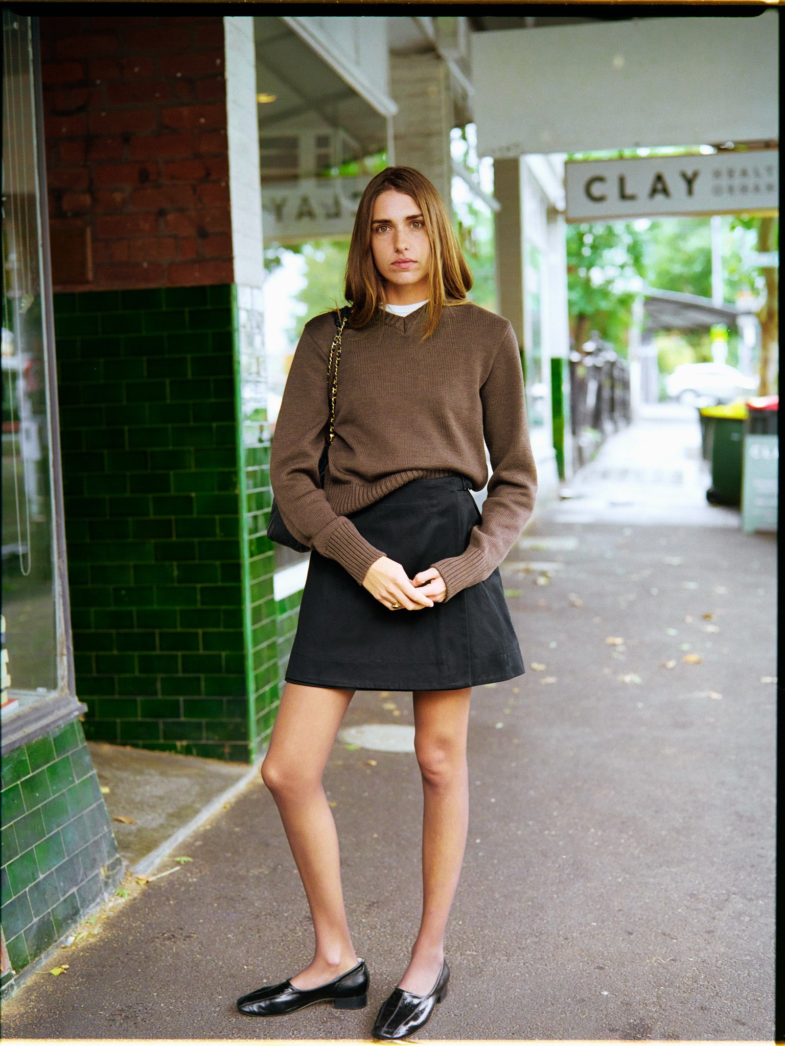 Gabe Black Japanese Cotton Skirt