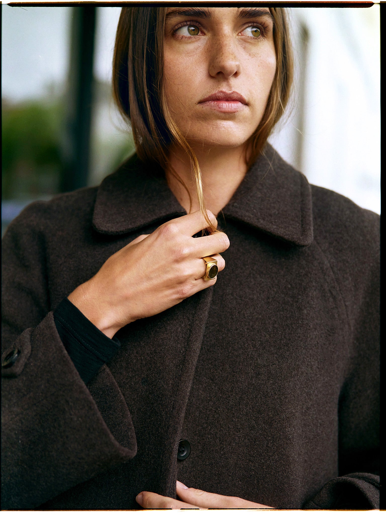 Pre-Order Lui Hazelnut Balmacann Japanese Wool Coat