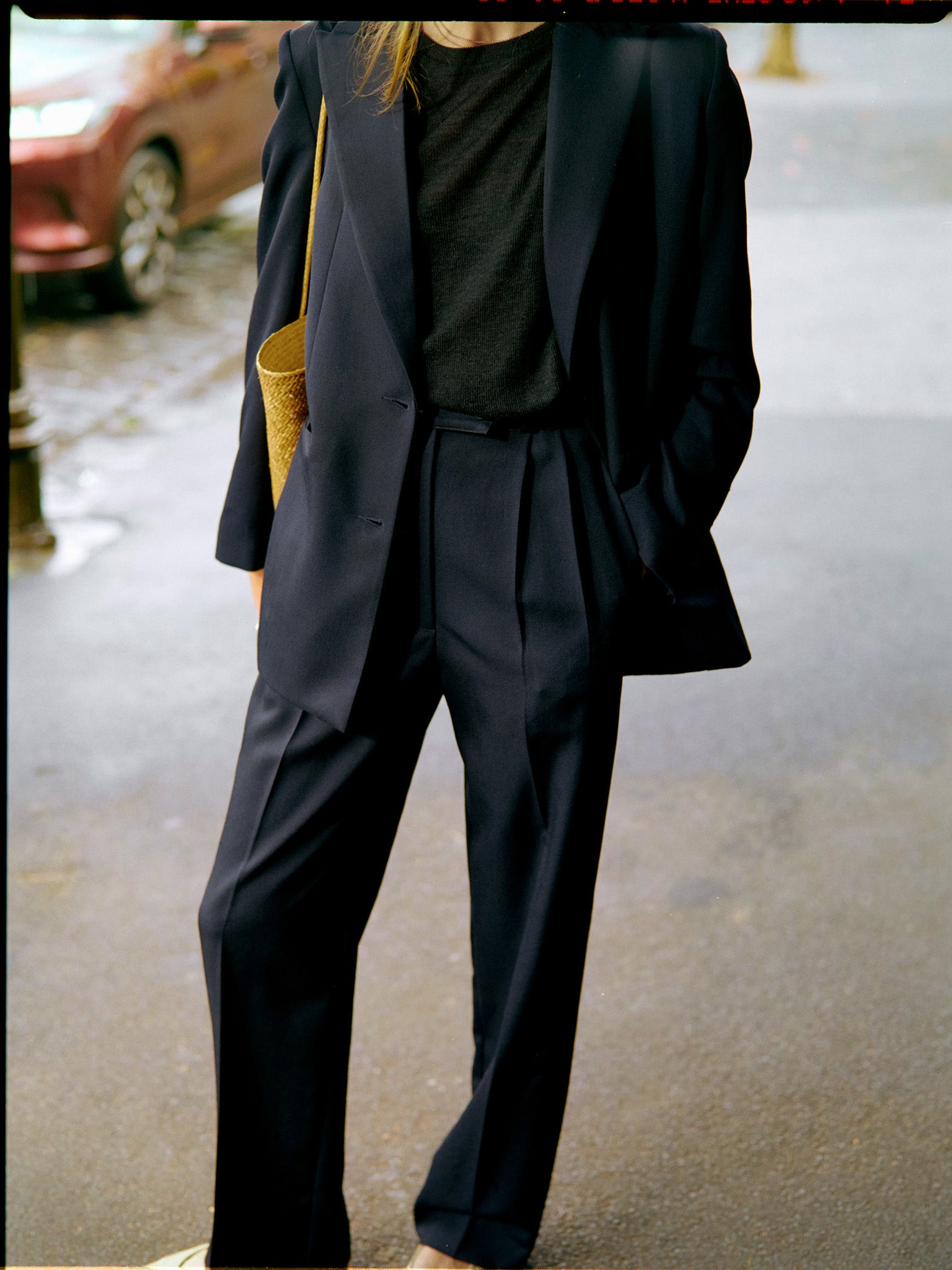 Yu Tailored Navy Japanese Twill Wool Pants