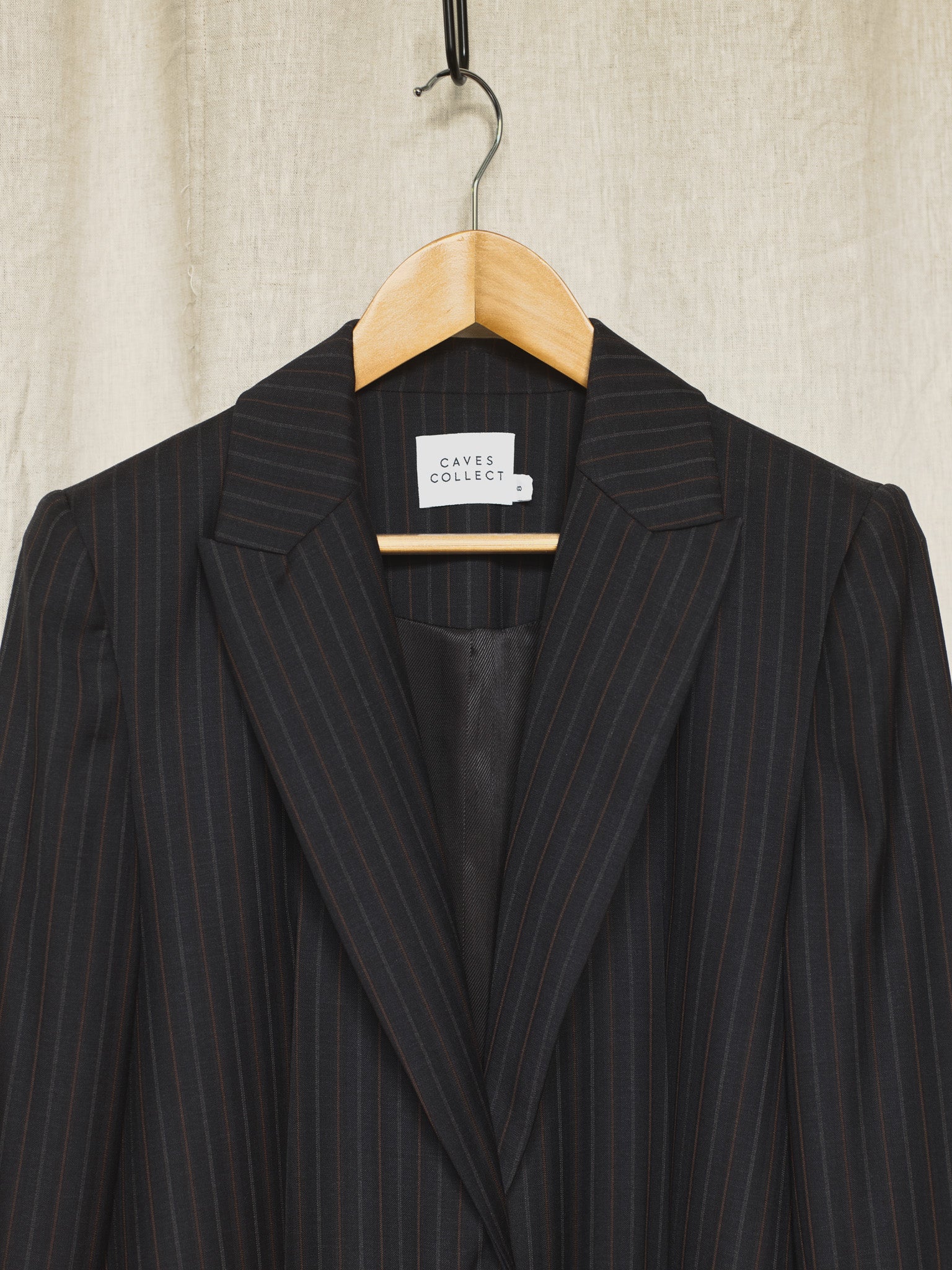Limited Edition - Fred Italian Charcoal Stripe Wool Blazer