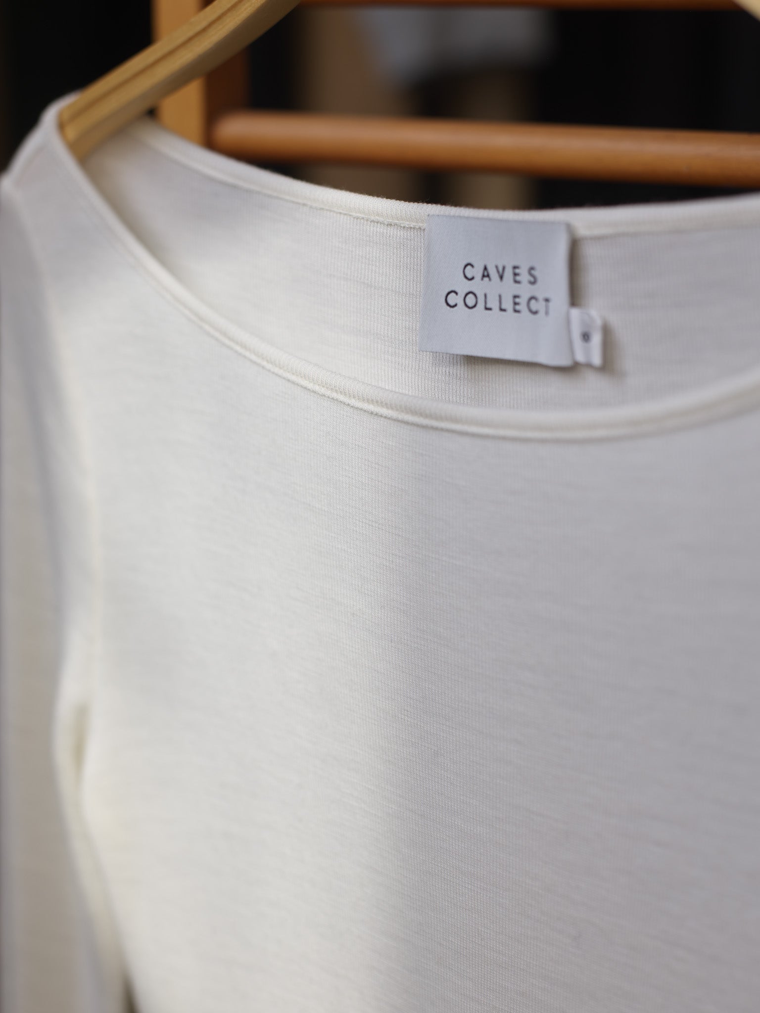 Recently in Stock - Laina Australian Cream Rib Merino Boatneck Top