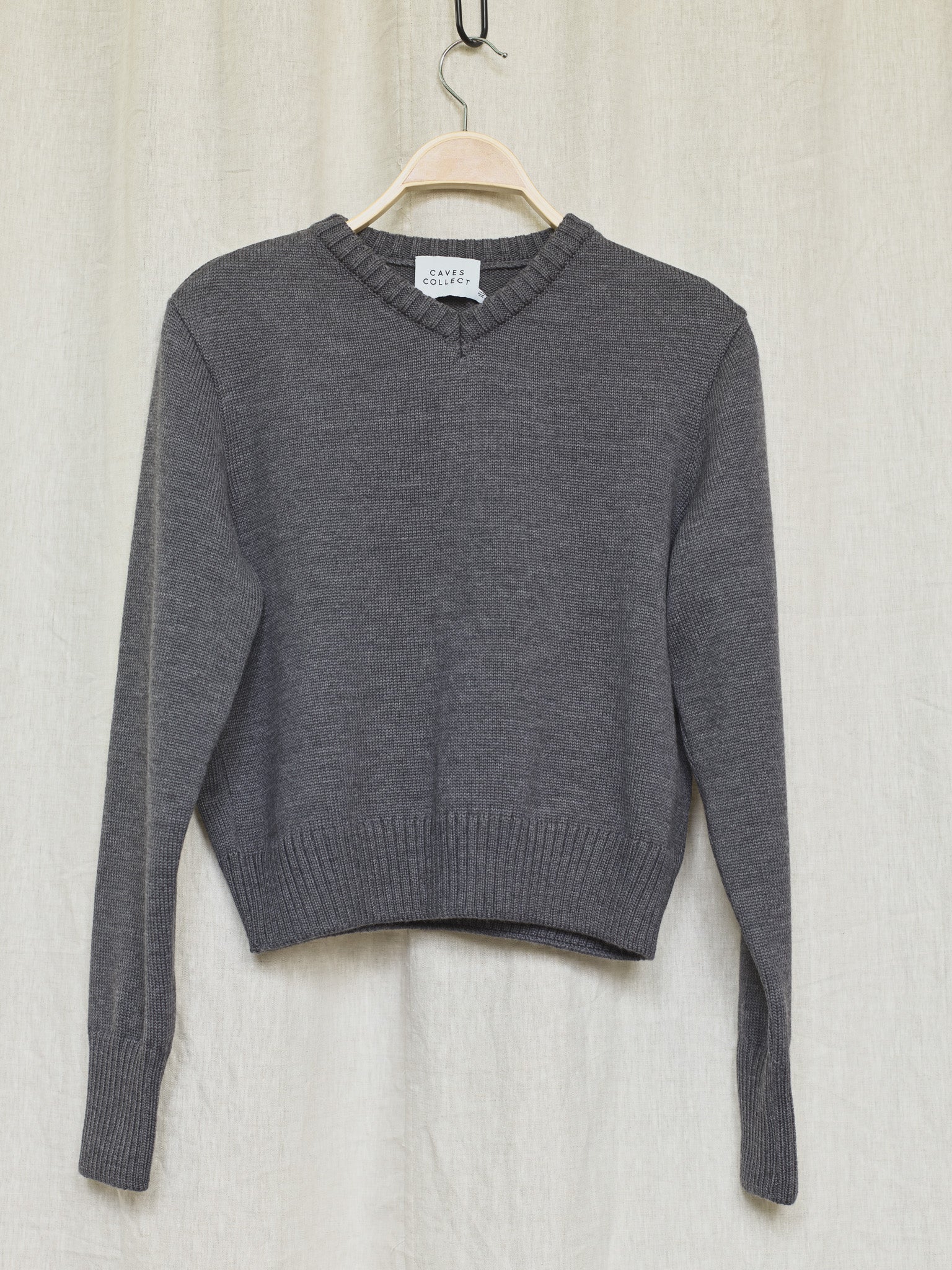 Recently Back in Stock - Jonny Italian Merino Grey Knit
