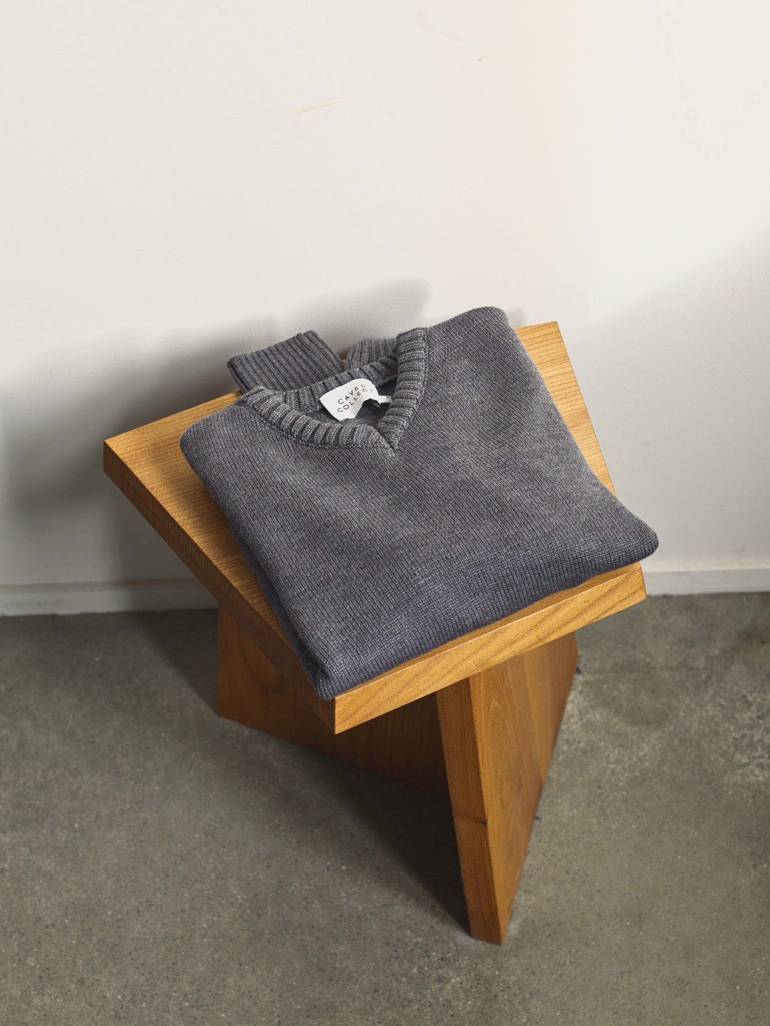 Recently Back in Stock - Jonny Italian Merino Grey Knit