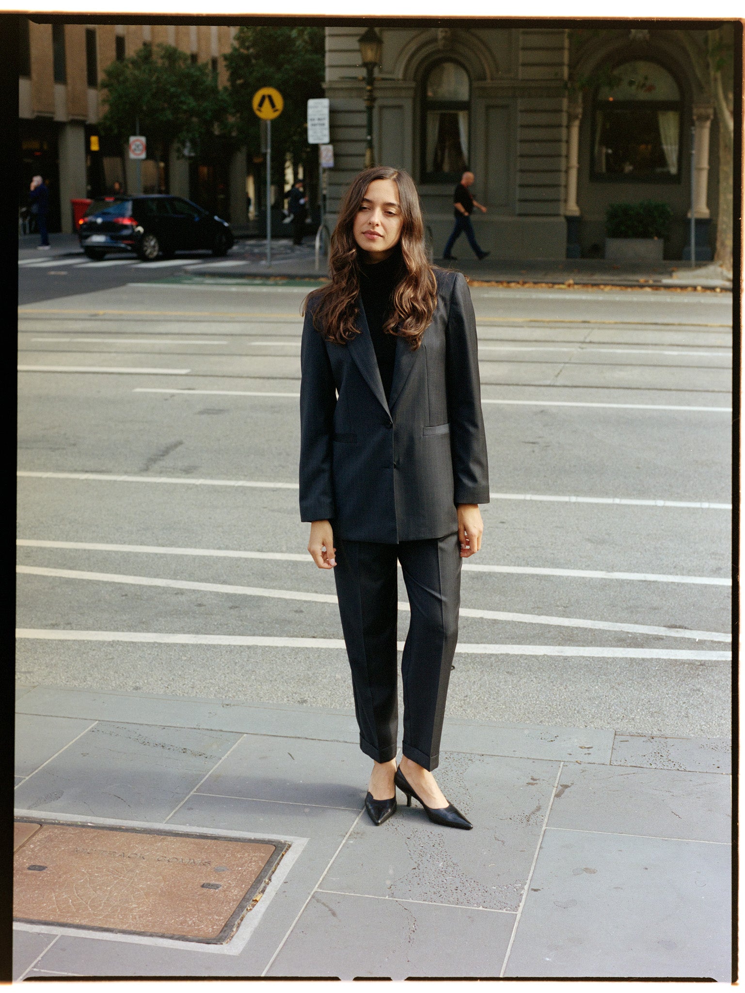 Limited Edition - Luc Italian Grey Pinstripe Wool Ciggie Pants