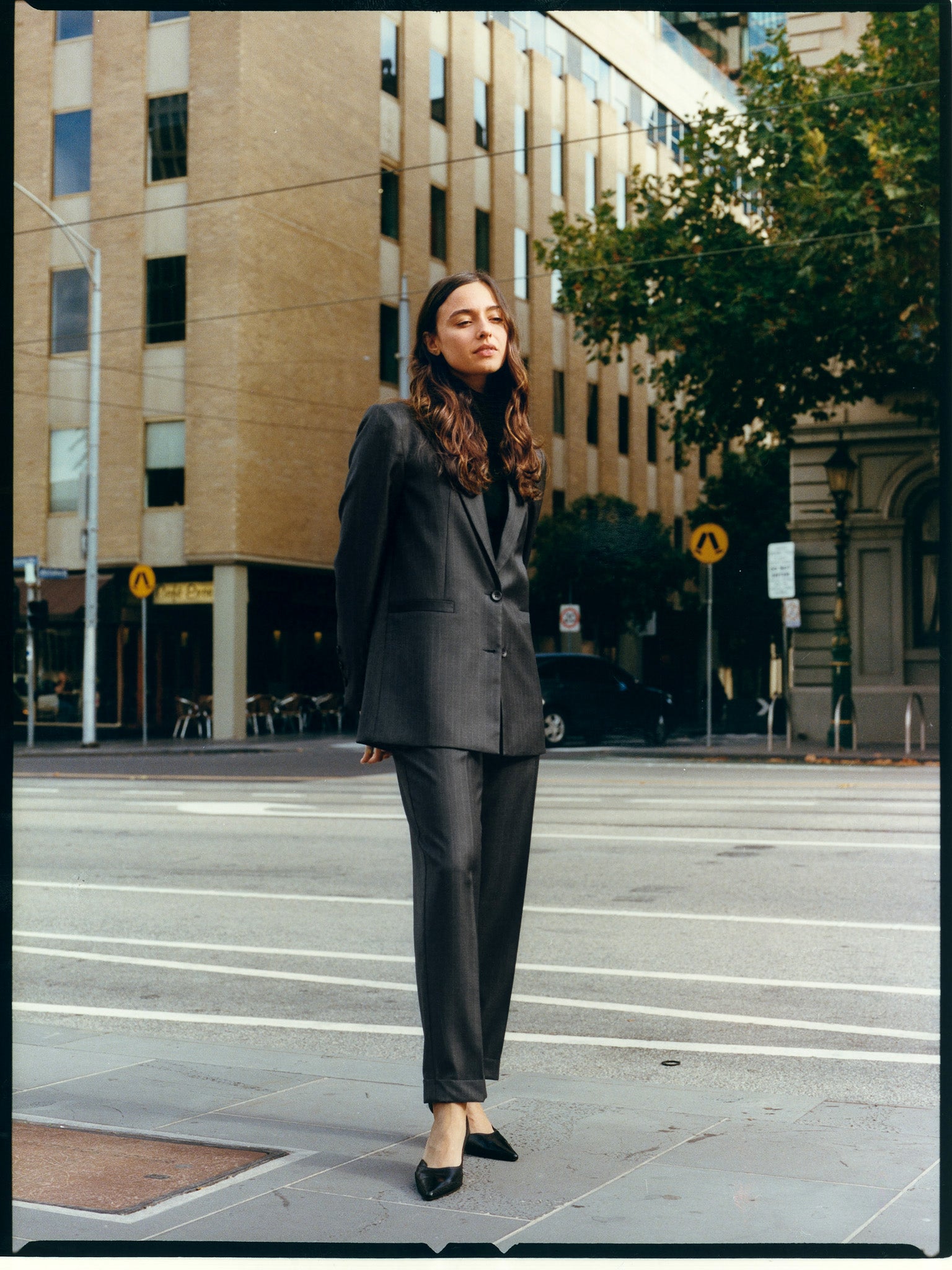Pre-Order Limited Edition - Luc Italian Grey Pinstripe Wool Ciggie Pants