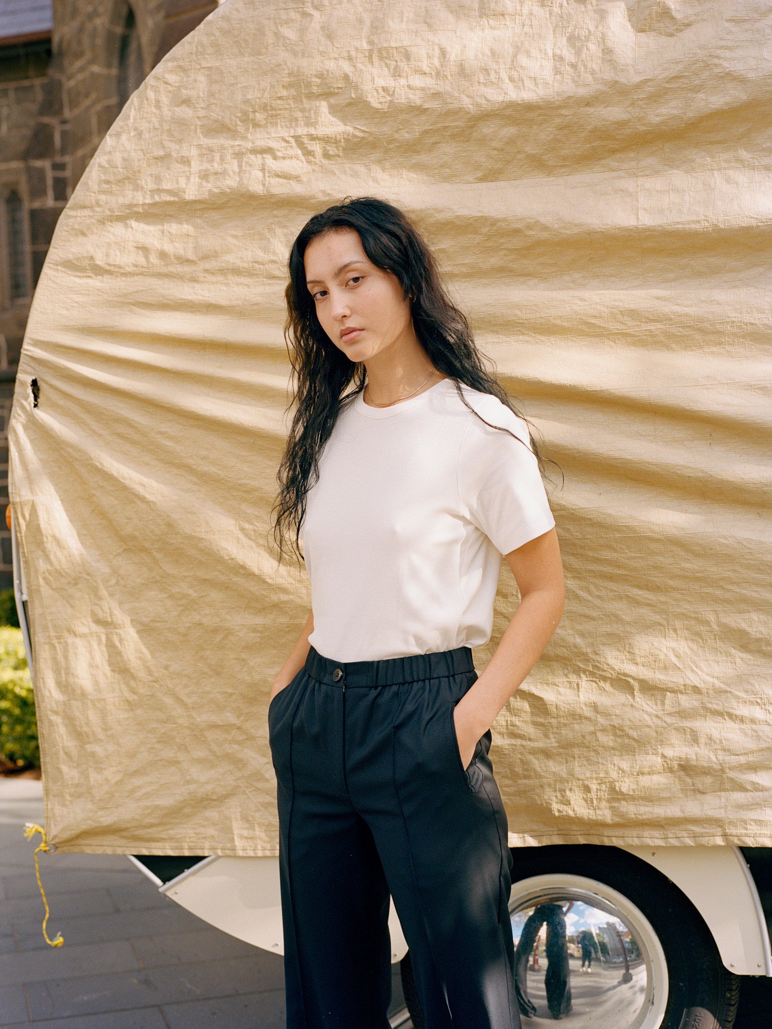 Jim Organic Cream Cotton T