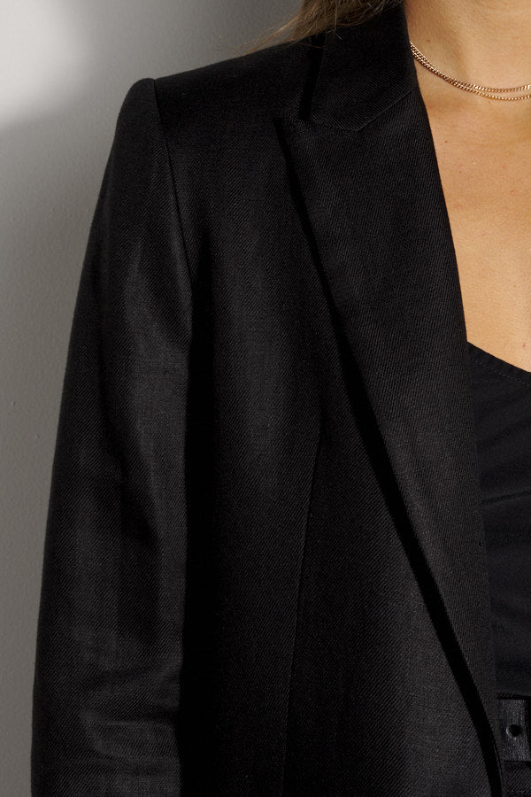 Fred Black Japanese Linen Blazer