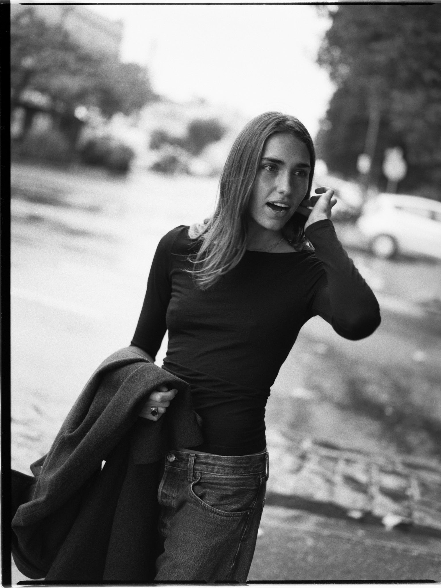 Laina Australian Black Merino Boatneck Top