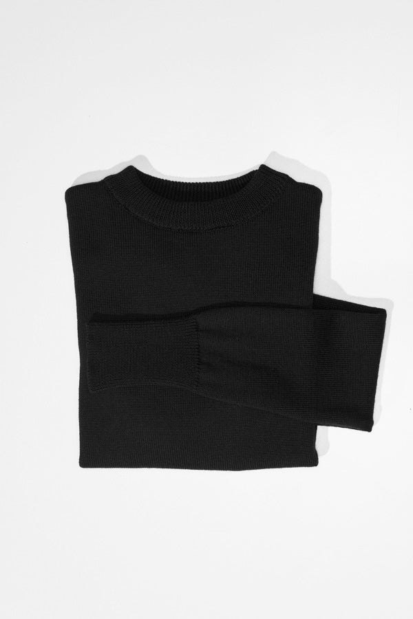 Rufus Black Italian Merino Knit