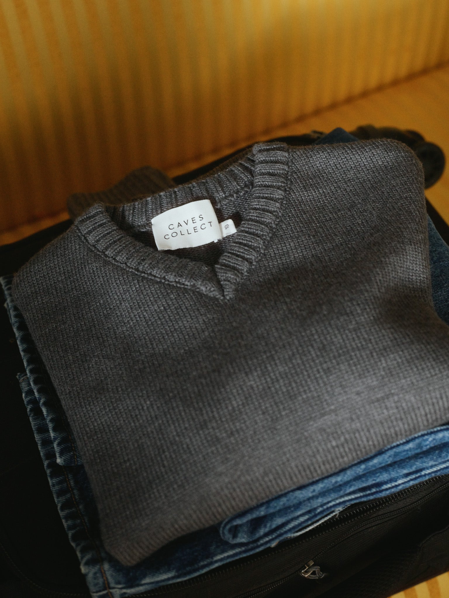 Recently Back in Stock - Jonny Italian Merino Grey Knit