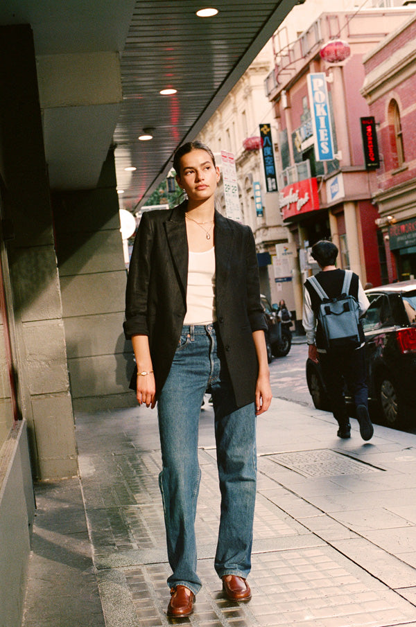 Fred Black Japanese Linen Blazer