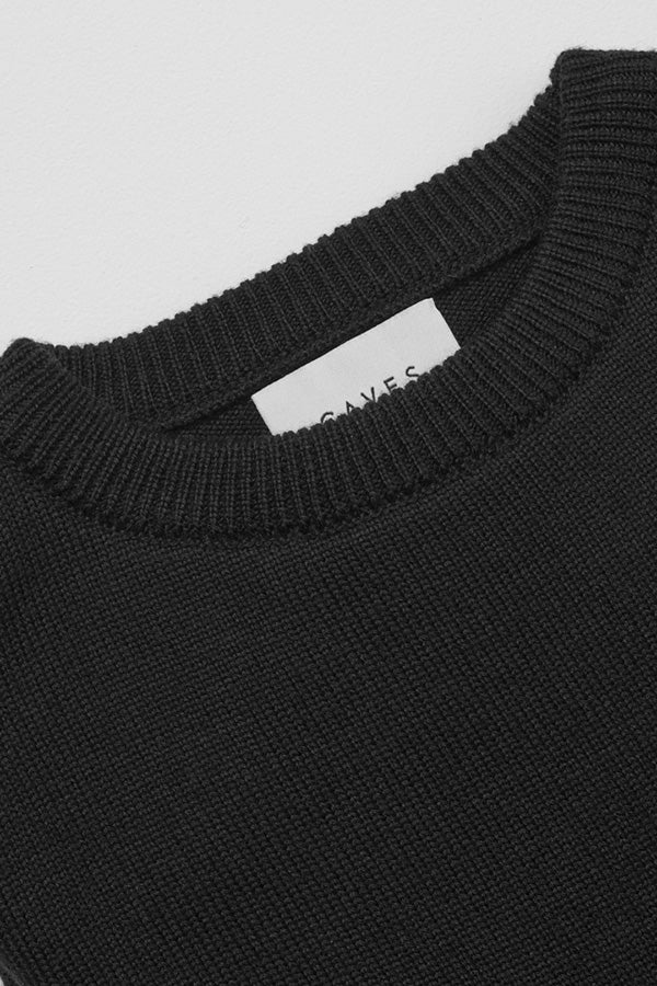 Rufus Black Italian Merino Knit