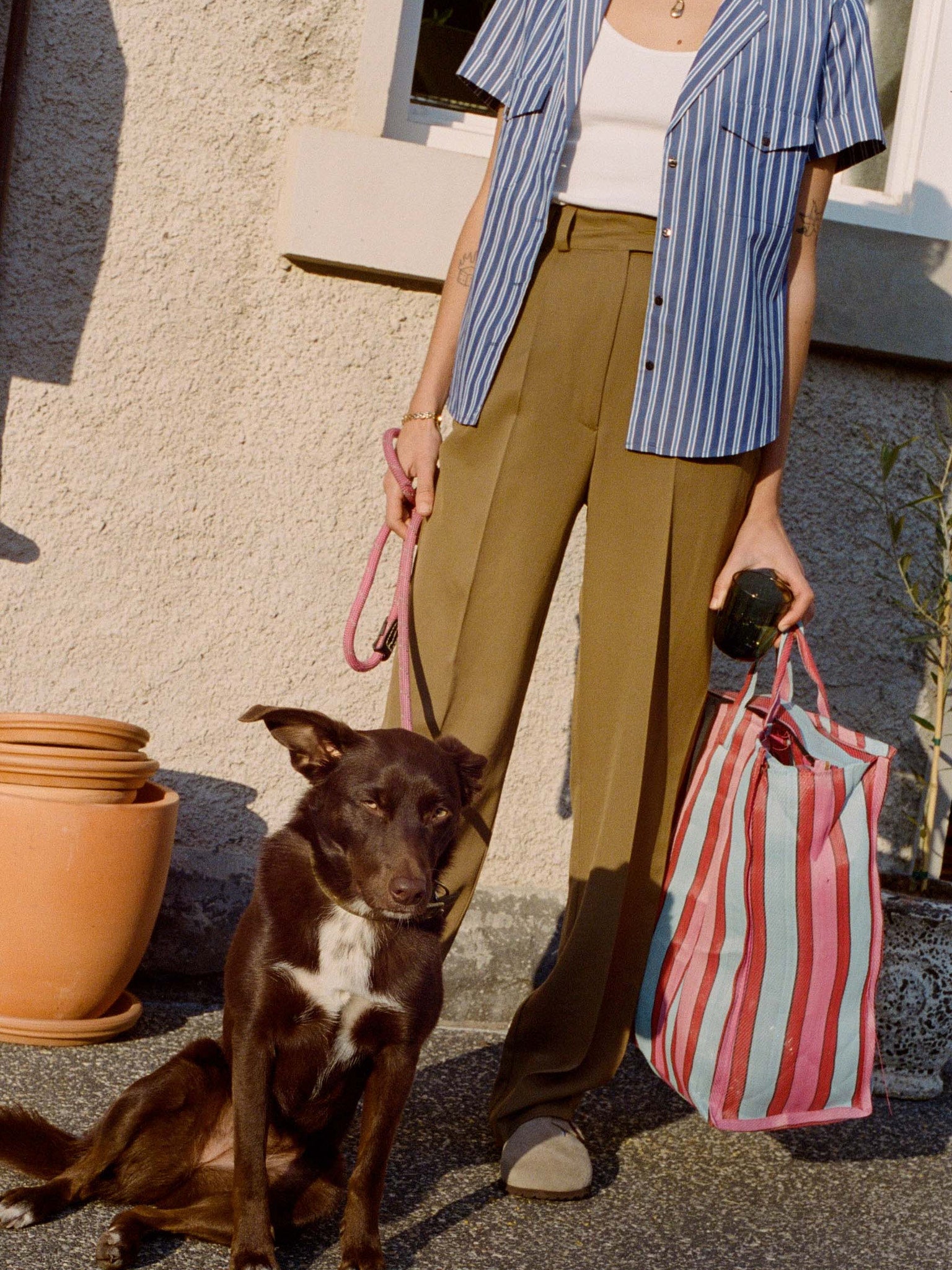 Yu Tailored Twill Oak Japanese Wool Pants