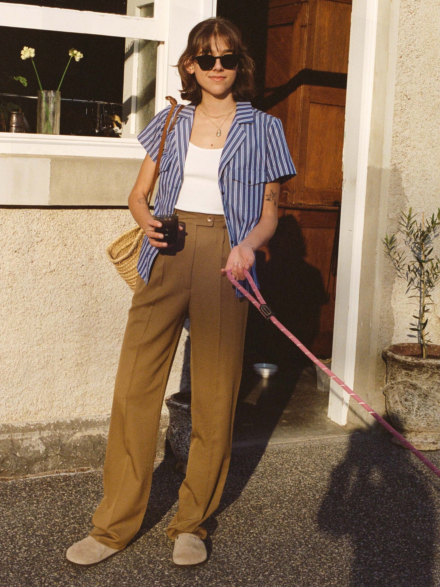 Yu Tailored Twill Oak Japanese Wool Pants