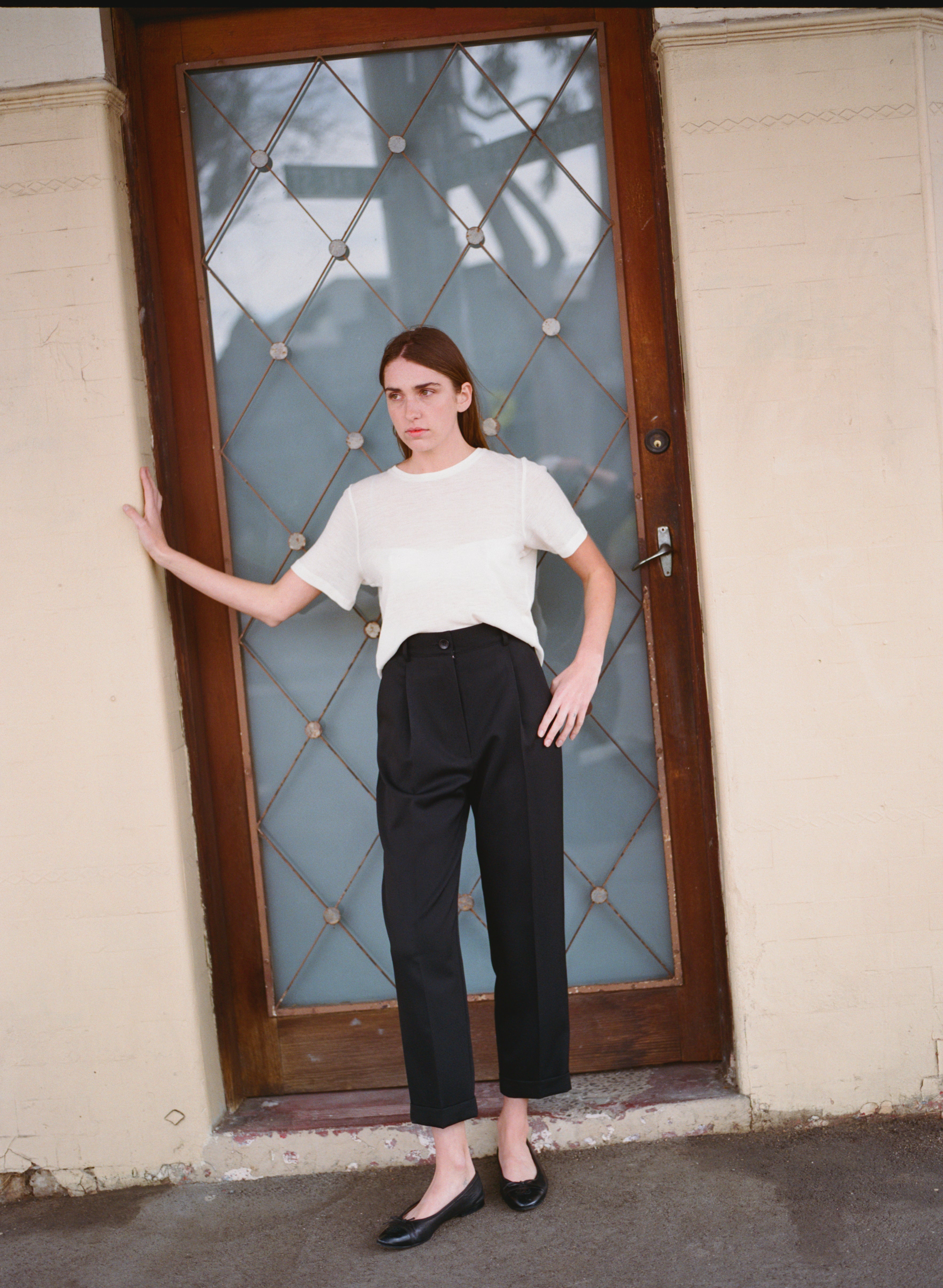 Recently Back in Stock - Luc Black Japanese Wool Twill Ciggie Pants