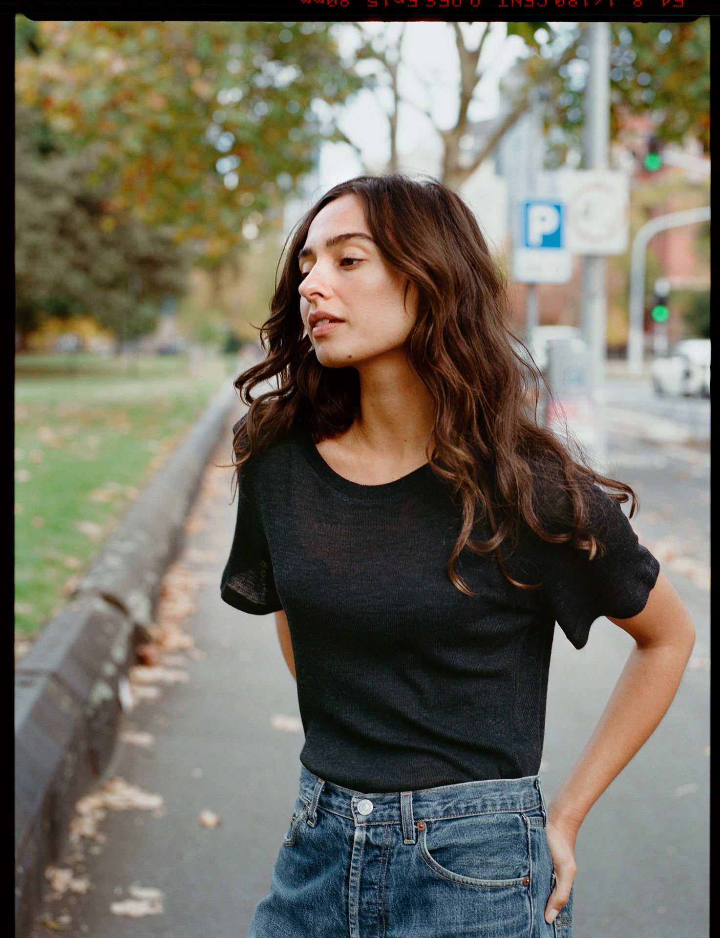 Pre-Order Jim Fine Charcoal Australian Merino Rib T
