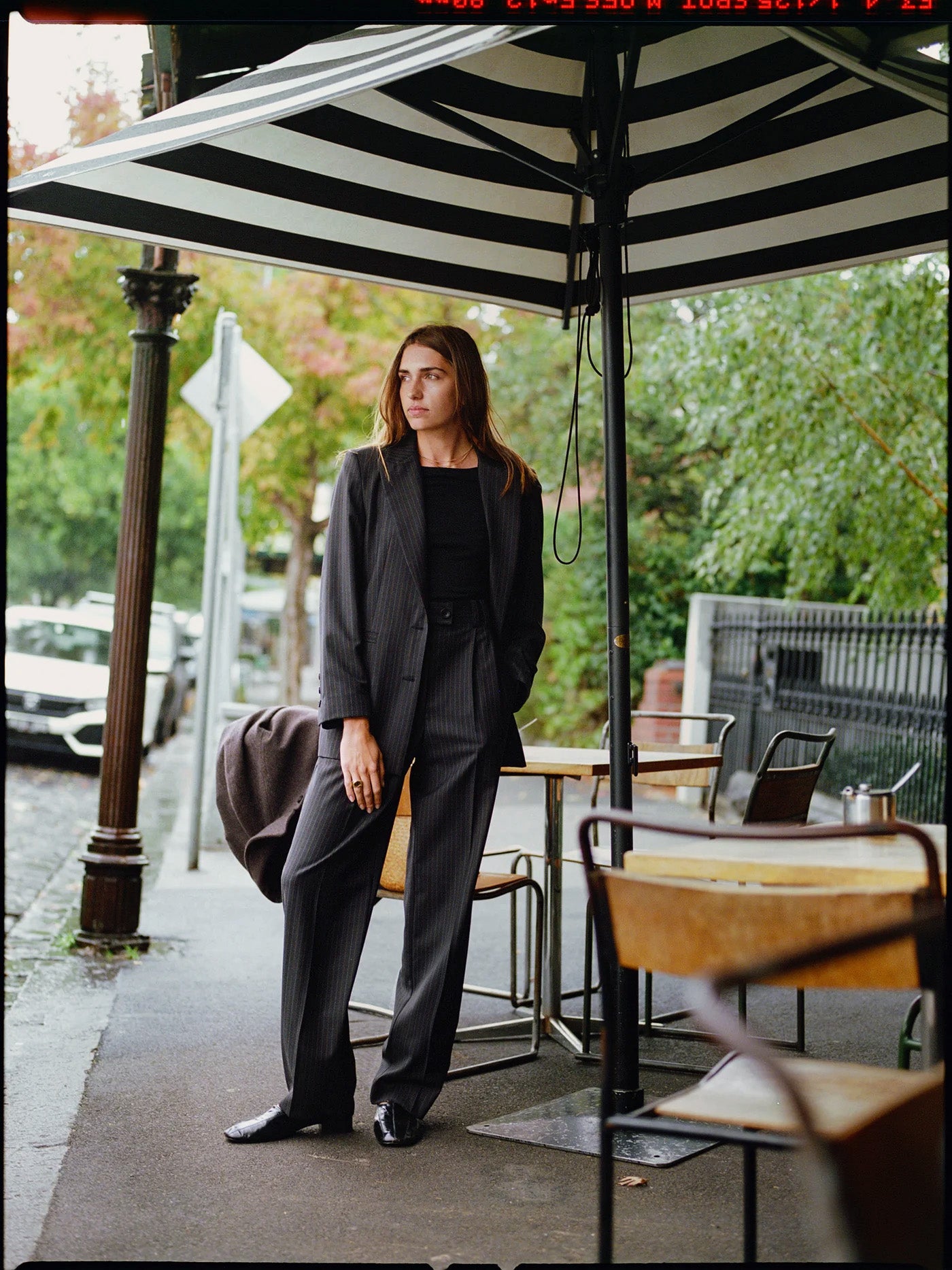 Pre-Order Limited Edition - Yu Italian Charcoal Stripe Wool Pants