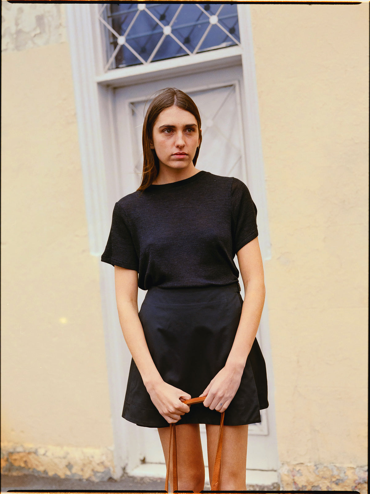 Recently Back in Stock - Jim Fine Charcoal Australian Merino Rib T