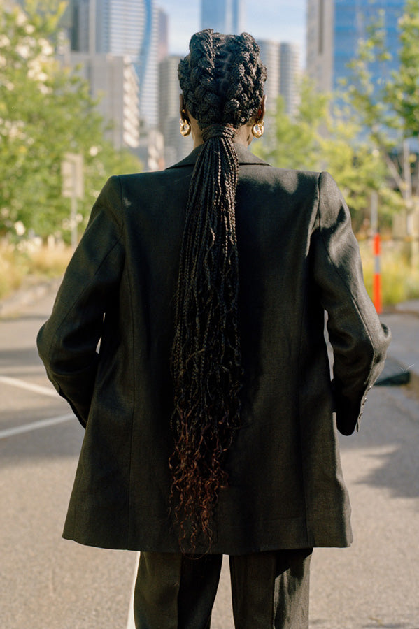Fred Black Japanese Linen Blazer