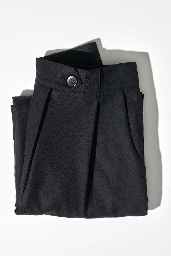 Pre-Order Ines Black Japanese Wool Pants