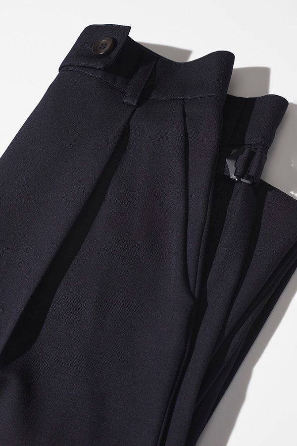 Recently Back In Stock - Kate Navy Japanese Twill Wool Pants