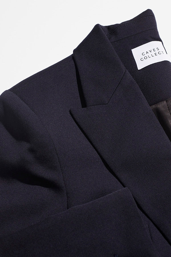 Recently Back In Stock - Fred Navy Japanese Twill Wool Blazer