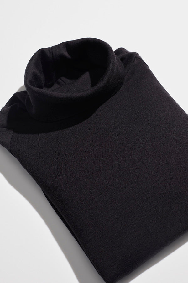 Georgia Australian Black Wool Skivvy